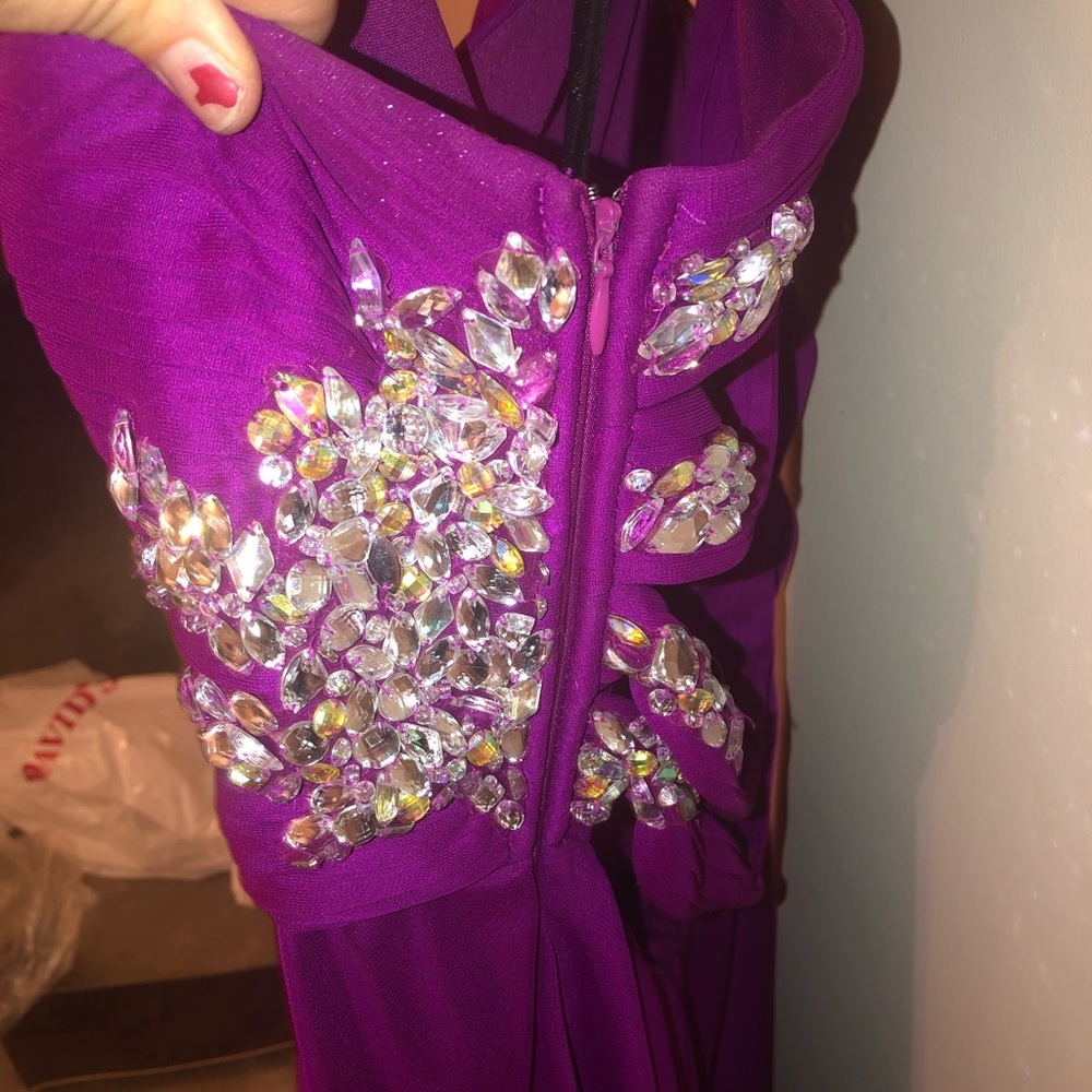 BEAUTIFUL PURPLE Strappy Back Formal Dress - Picture 4 of 8